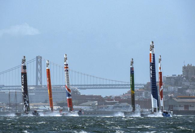 中、日、好意思、法、英、澳今天第一次在旧金山集中进行热身熟悉赛